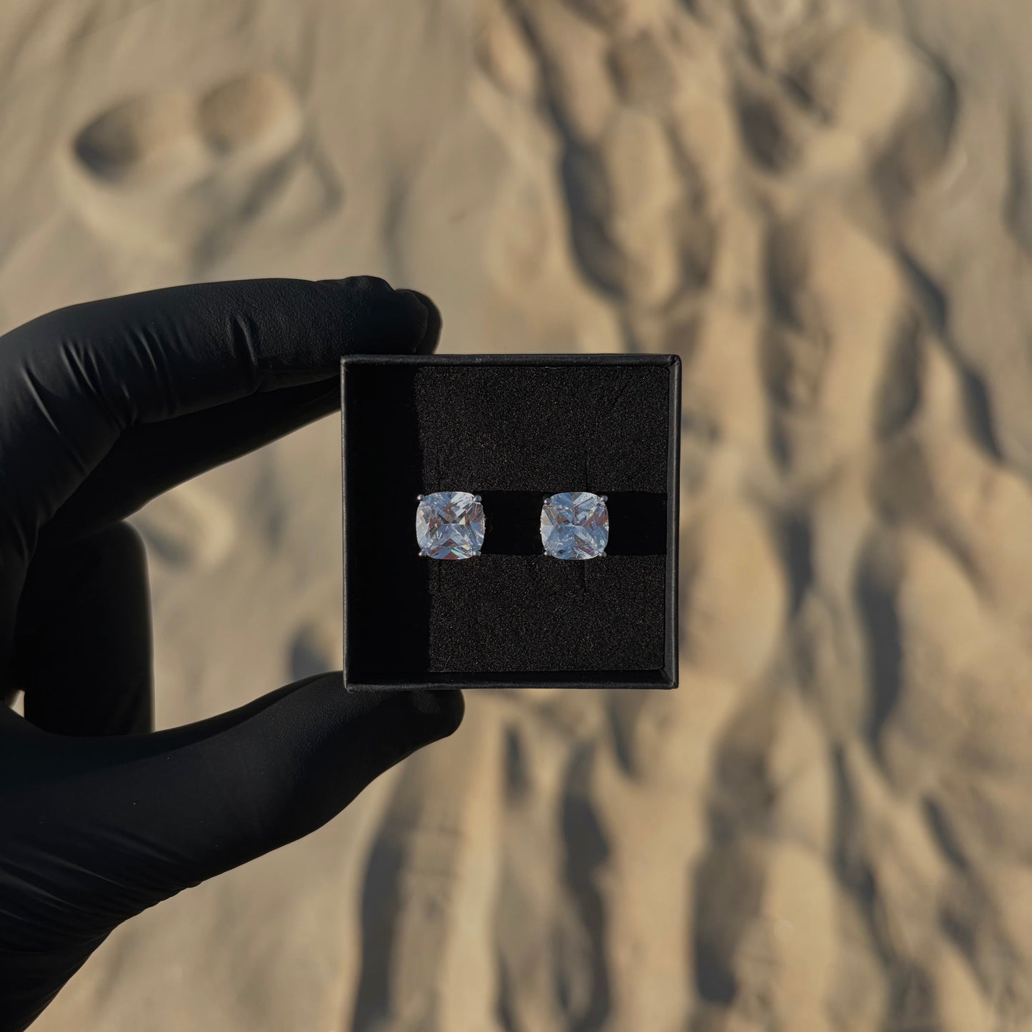 S925 SQUARE EARRINGS