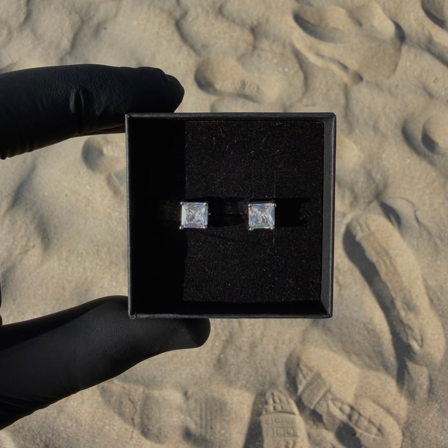 S925 MINI-SQUARE EARRINGS