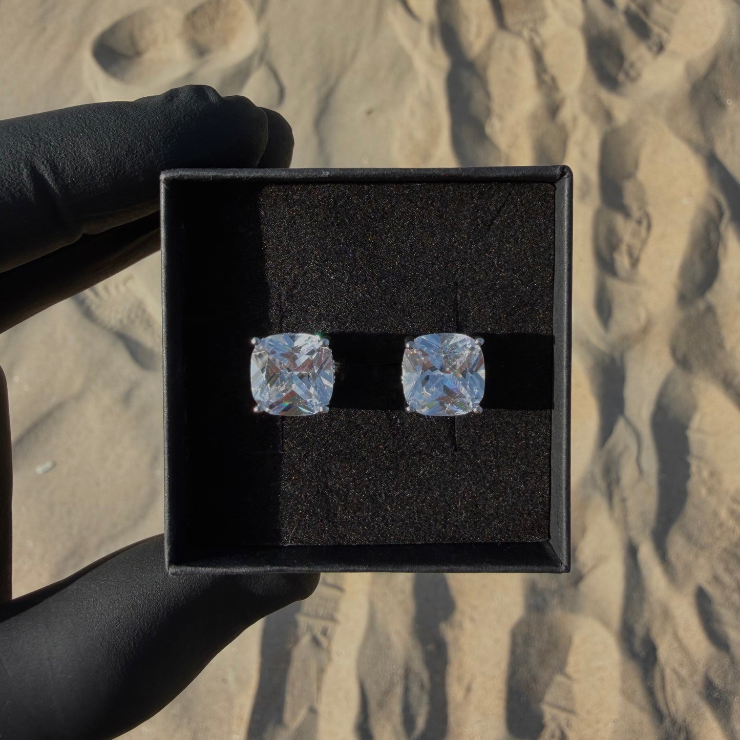 S925 SQUARE EARRINGS