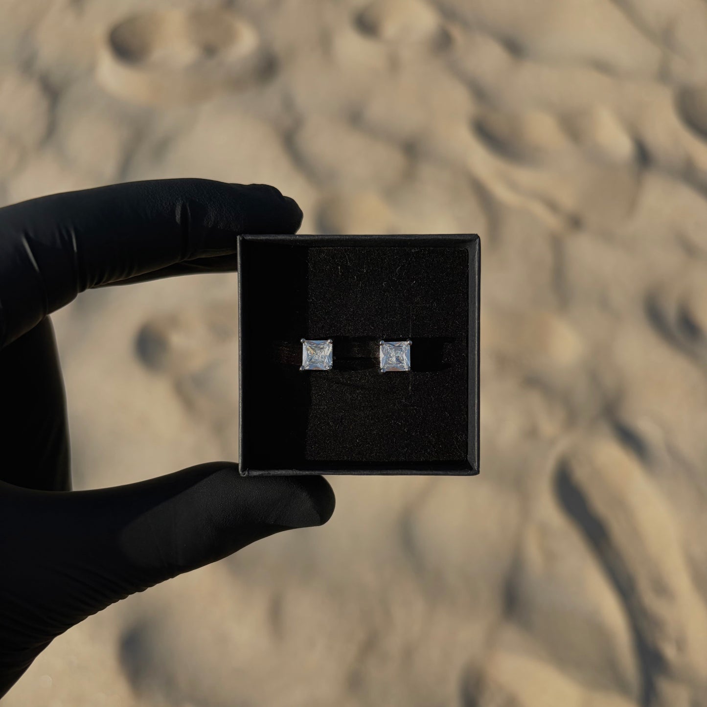 S925 MINI-SQUARE EARRINGS